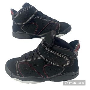 Jordan 6-17-23 Toddlers Black University Red Shoes 10 c